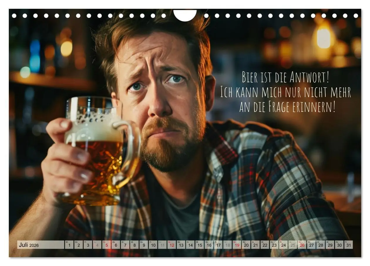 Bild: 9783457344859 | Ich brauch mehr Vitamin Bier (Wandkalender 2026 DIN A4 quer),...